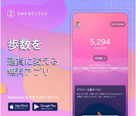 【朗報】SWEAT COINの仮想通貨SWEATが本日エアドロップと上場目前！上場前の価格がこちらwwwwwwww